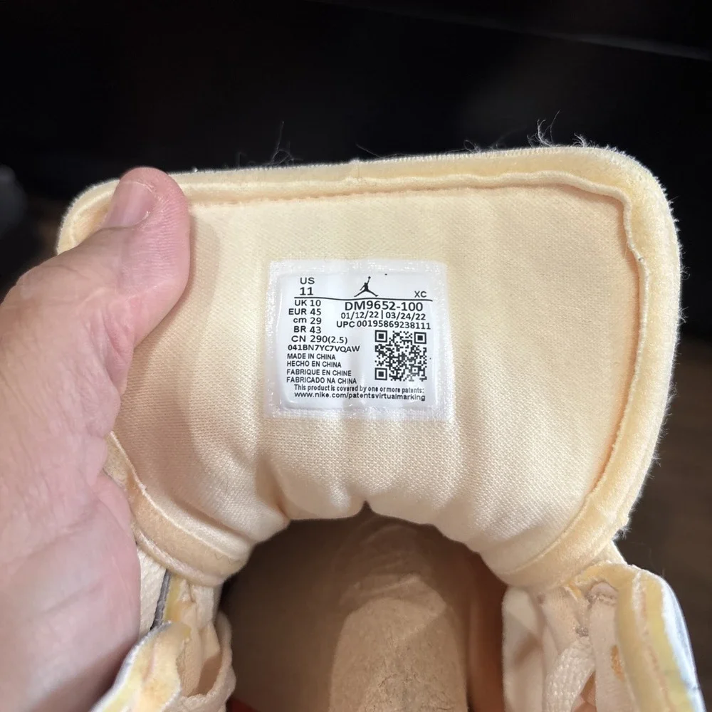 Size 11- Jordan 1 Mid SE Craft White 2022